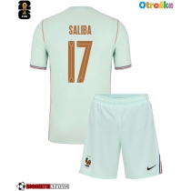 Otroške Nogometnih dresov Francija William Saliba #17 Gostujoči SP 2026 Kratki rokavi (+ hlače)